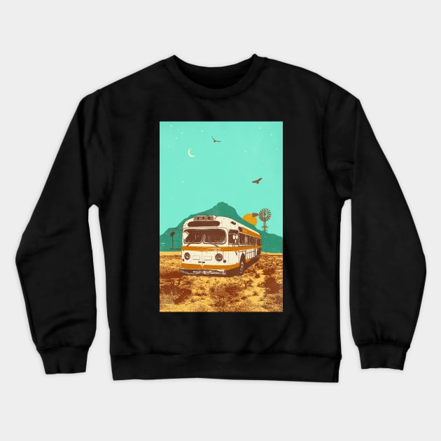 DESERT BUS Crewneck Sweatshirt by Showdeer